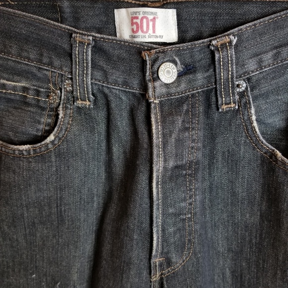 LEVI'S 501 MEN'S Jeans Straight Leg Pants - Picture 4 of 9